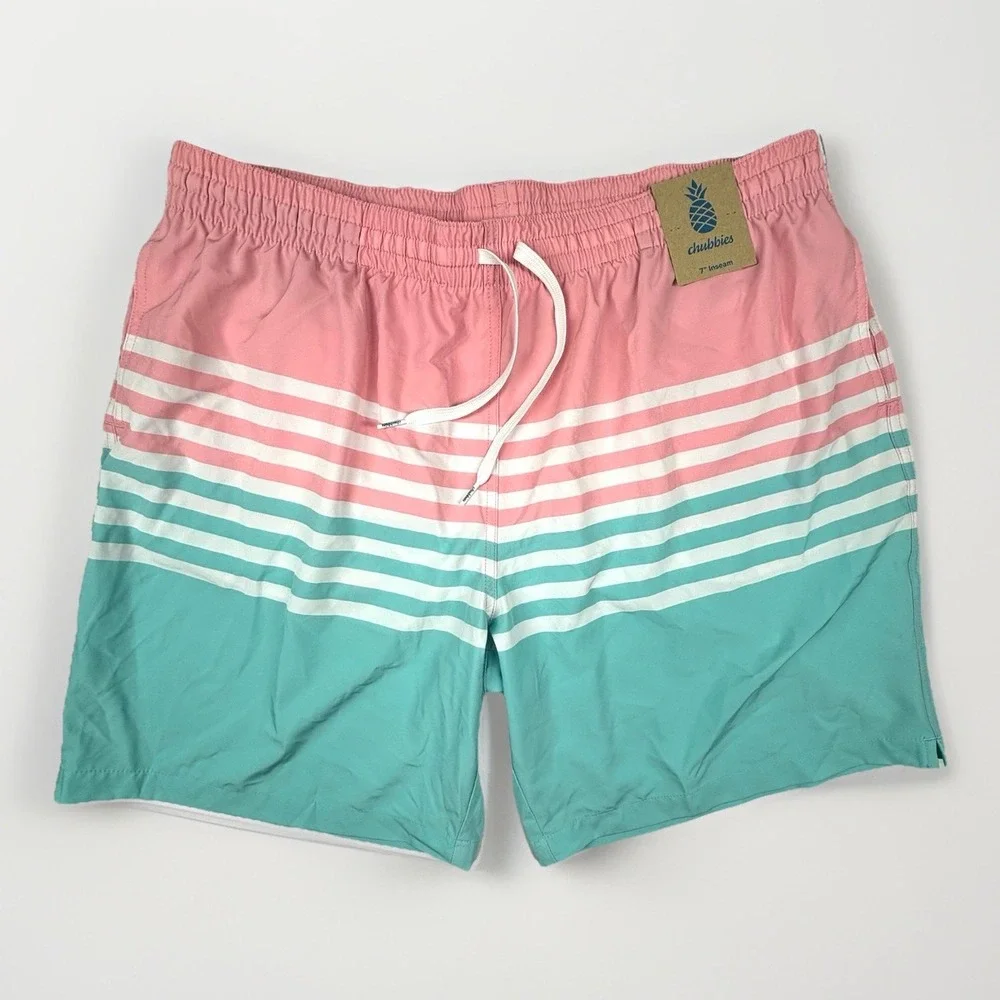 Chubbies Swim Trunks Mens XXL On The Horizon Classic Bathing Beach Shorts 7